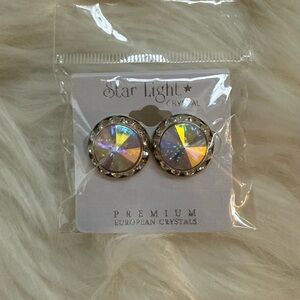 Crystal Earrings - Silver For dance competitions